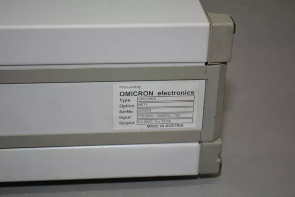Omicron CMC 256-6 Voltage Protective Relay Test Set (Option NET-1) - Image 9